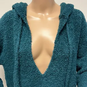 Urban Outfitters Hooded Pullover Tunic emerald green size M thumbnail 2