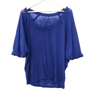 Free People Blue Short Sleeve Tee thumbnail 1