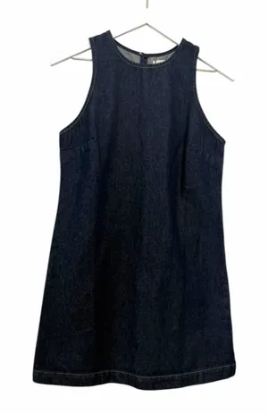 Nobody’s Child Palermo Racer Denim Dress Blue Sleeveless Mini Size 6 thumbnail 1