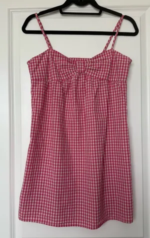 Heritage 1981 Pink Gingham Cotton Babydoll Dress | Coquette M thumbnail 1