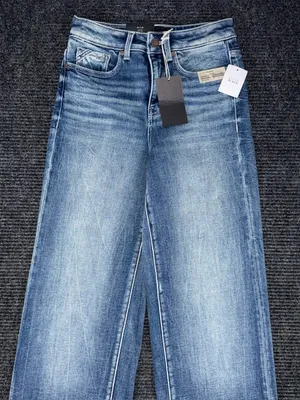Buckle Black NWT Fit 35 Wide Leg Stretch Cuffed Jeans 26x32 High Rise BBW1388R thumbnail 3