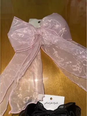 The Free People/urban outifferters sheer organza hair bows thumbnail 2