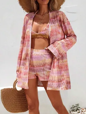 Shein 3-Piece Cover-up Set Boho thumbnail 1