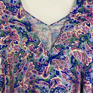 Matilda Jane Adventure Begins In The Maze Trapeze Top Women's Size‎ Small Floral thumbnail 6