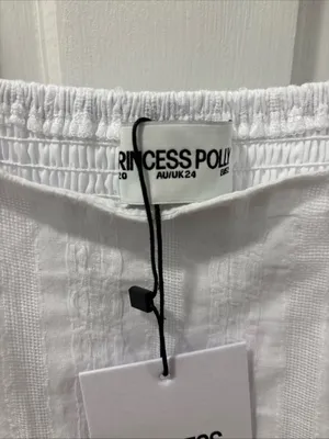 Princess Polly Curve Women’s Lorinda Mini Dress Size 20 White NWT Sorority Rush thumbnail 4