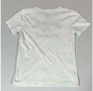 Hollister White Blue Tie Dye Logo Graphic Short Sleeve T-Shirt Top Blouse Tee Size XS 🤍🩵✨ thumbnail 3