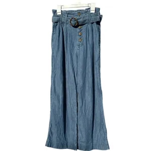 Abercrombie & Fitch Women's‎ Wide-Leg Chambray Pants Size XS – Paperbag Waist thumbnail 4