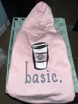 BASIC Dog Hoodie Pink Size L thumbnail 1