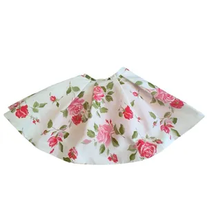 Sherri Hill 50563 Pink Rose Floral Fit Flare Skirt White Designer Size 0 Bridal thumbnail 8
