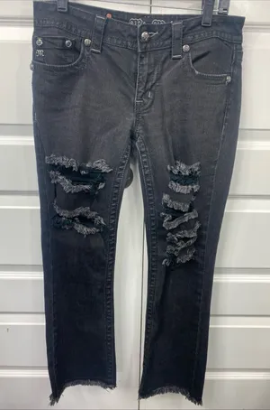 Miss Me Jeans Boot JY5493B3 Embellished Pockets Low Rise Le FLEUR Destroyed 29 thumbnail 1