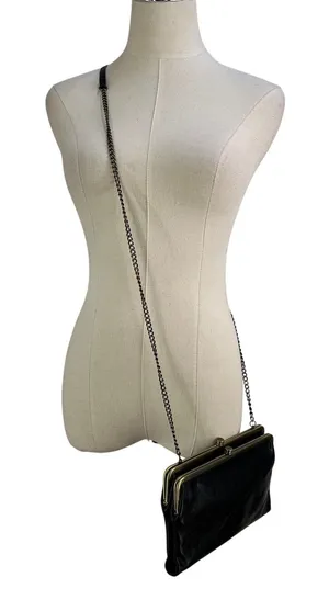 Hobo International Leanne Kisslock Crossbody Leather Bag Purse thumbnail 1