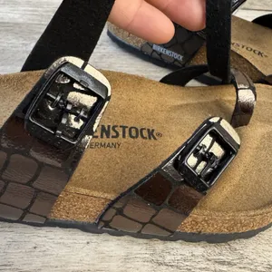 Birkenstock Mayari Microfiber Gator Gleam Copper Sandal Women Size 8 New thumbnail 9