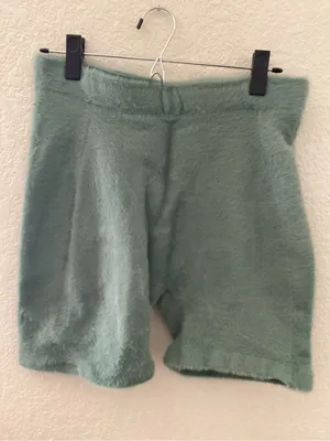 Gymshark x Whitney Eyelash knit shorts Sage green thumbnail 2