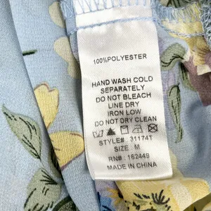 Milk & Honey Womens Floral Long Sleeve Peplum Blouse Medium Cottagecore Coquette thumbnail 7