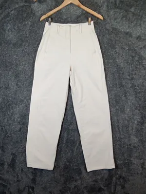 Wilfred Aritzia Ascendant Pant High Waisted cotton Utility Cream Wide Leg Sz4 thumbnail 3