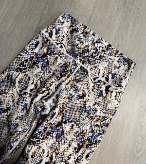 Sage animal print leggings thumbnail 3