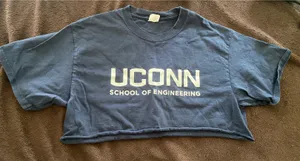 UCONN Engineering Crop Top Blue thumbnail 1