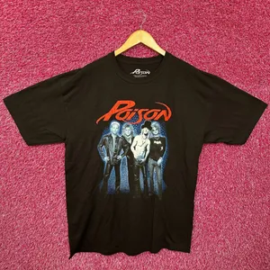 Poison Power to the People Poster Heavy Metal Band Tee XL thumbnail 1