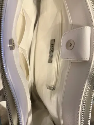 Kenneth Cole White Floral Flower Satchel Purse thumbnail 3