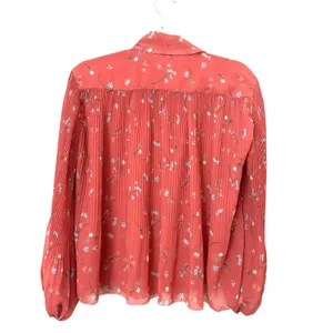 ARITZIA Wilfred Barbara Floral Pleated Blouse XS‎ thumbnail 2