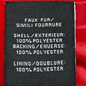 Bagatelle NYC Women's Red Faux Fur Fleece Asymmetric Zip Sweater Jacket Size M thumbnail 6