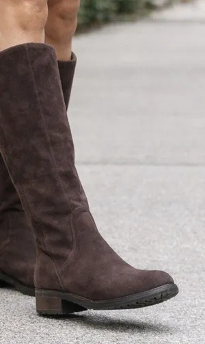 UGG Australia Women's "Seldon" Tall Chestnut Brown Suede Zipper Boots Sz 8.5 EUC thumbnail 2