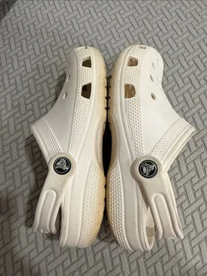 Crocs White Unisex J 3 Women’s 5 Classic Clogs boys women’s men thumbnail 9