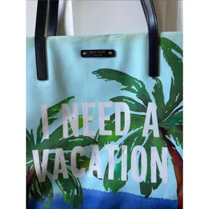 KATE SPADE I Need A Vacation Palm Tree Bon Shopper thumbnail 2