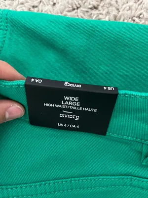 Divided Green High Waisted Wide Leg Pants thumbnail 4