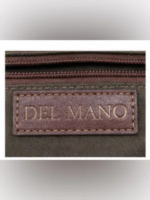Del Mano Woven Burgundy Brown Structured Satchel Handbag thumbnail 6