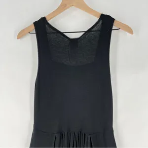 Lunn‎ by Lilith Black Lightweight Cotton Dress Mesh Trim Fit & Flare Pockets thumbnail 10