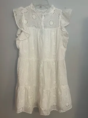 Shop the‎ Mint White Eyelet Dress thumbnail 2