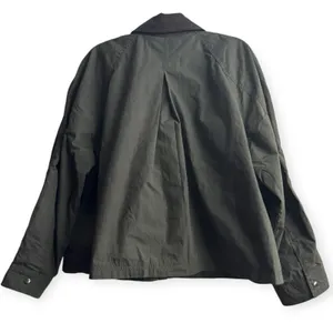 NWD Madewell The Billie Short Jacket Trench Green Barn Coat Women’s XL thumbnail 5
