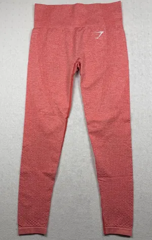 Gymshark Seamless Pink Cropped Leggings Women’s XS High Waist Workout thumbnail 1