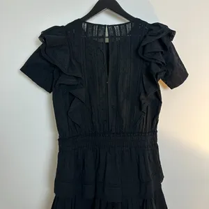 LOVESHACKFANCY Natasha Dress in Black Size X-Small thumbnail 9