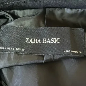 Zara Basic Women's Black Long Sleeve Business Open-Front Blazer Jacket Size S thumbnail 5