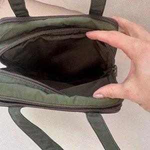 Prada Dark Green Nylon Toiletry Bag thumbnail 3