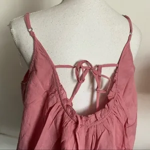 Loft • NWT Sea Shell Pink Tie Back Cami Tank Top thumbnail 2
