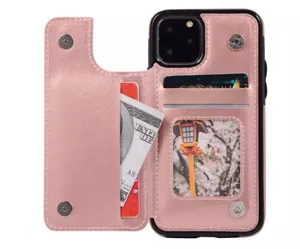 iPhone 12Pro Max Fashion Flip Cards Holder Wallet Case Rose Gold thumbnail 5