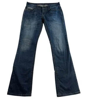 Cruel Denim 13 30L‎ Blake Jeans Blue Bootcut Stretch Western Distressed Rocky thumbnail 1
