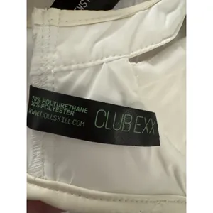 Dolls kill RUDE AWAKENING HARNESS BRA TOP Size Small Club Exx Ivory Faux Leather thumbnail 9