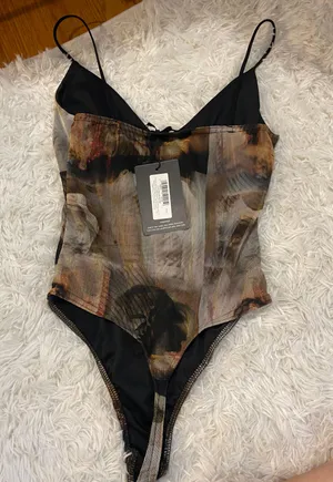 Pretty Little Thing mesh bodysuit thumbnail 3