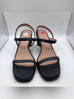 Madewell The Cherelle Slingback Heeled Sandal black size 10 thumbnail 3