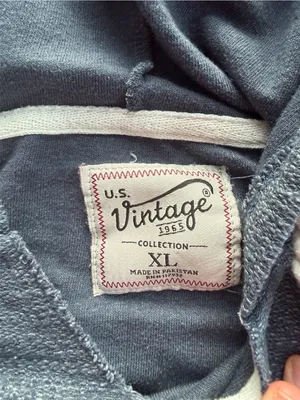 U.S. Vintage Collection North Myrtle Beach SC Blue Hooded Sweatshirt Crop XL thumbnail 6