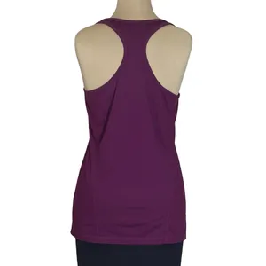 Alo Yoga Dark Plum Mesh Back Racerback Tank Top Medium thumbnail 2