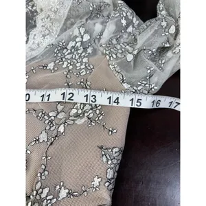 Bronx & Banco White Lace Floral Illusion Midi Dress Fits S Ethereal Elegance thumbnail 14