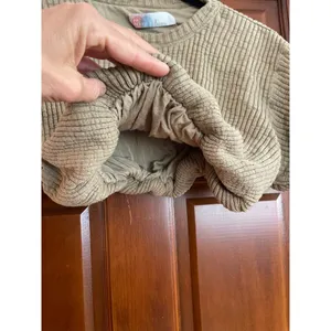 Free People Beach knit ribbed gathered quilts crop top in Ecru size XS thumbnail 2