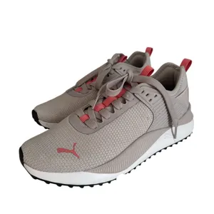 Puma PC Lace Up Runner Sneaker Gray and Pink Sneakers Lightweight EUC thumbnail 2
