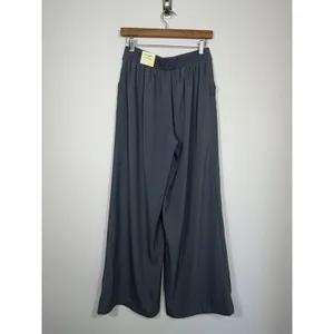 Max Studio London Wide Leg Trousers Gray NEW Size Medium thumbnail 3