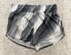 DSG Womens High Rise Stride Athletic Shorts Black White Abstract Print Small NWT thumbnail 1